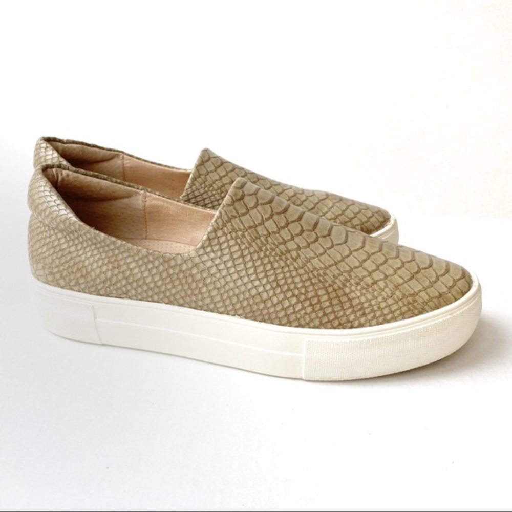 Ariana J Slides Slip On Snake Embossed Sneakers - image 1